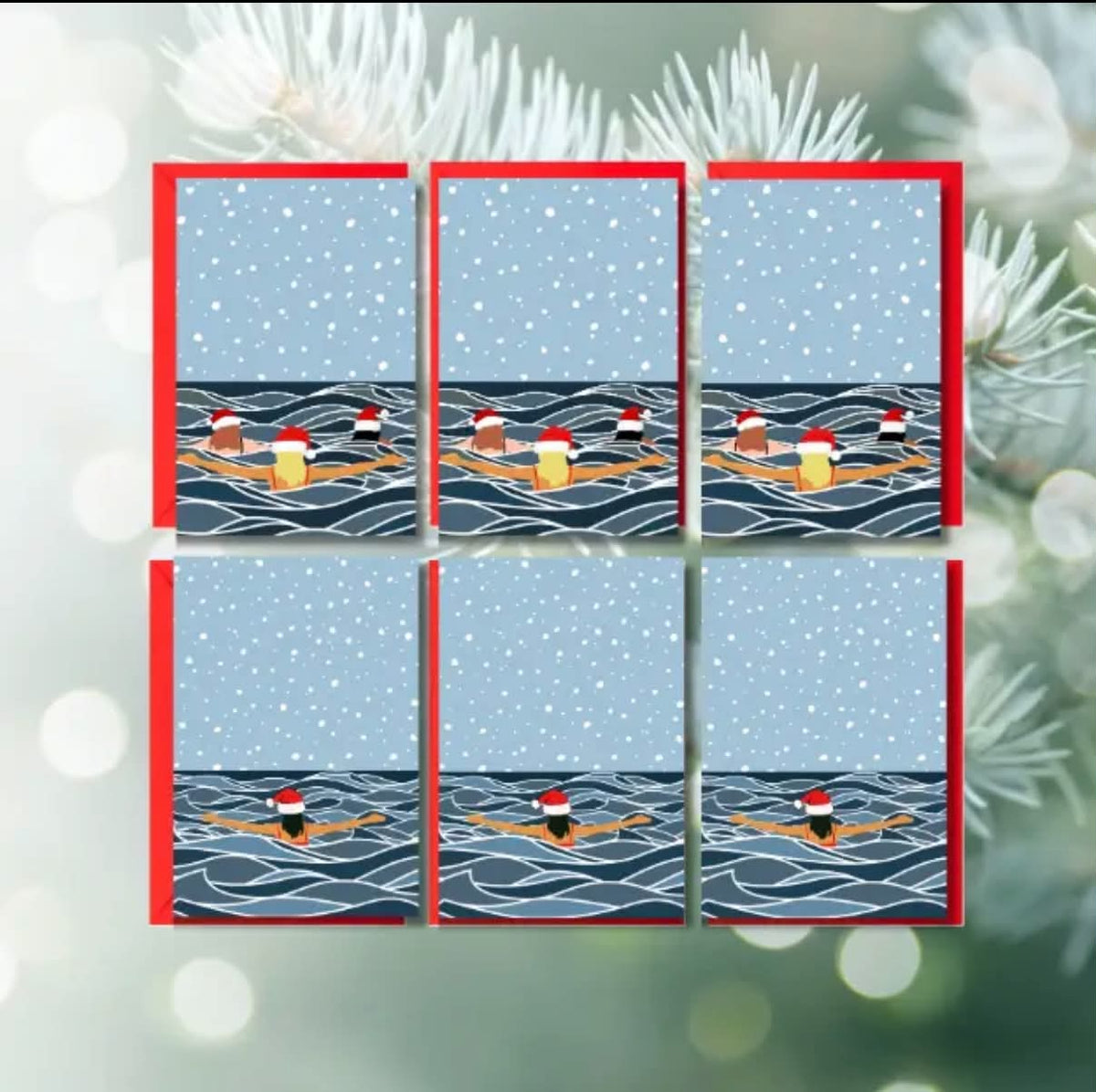 Christmas Swims Cards – Pack of 6