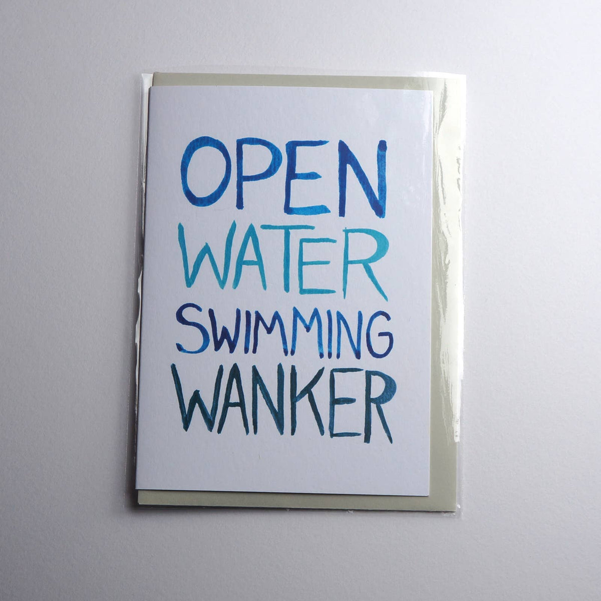 Open Water Swimming Wanker Card